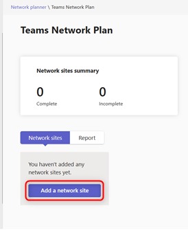 Add a network site